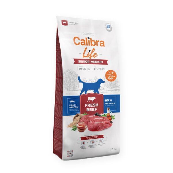 Calibra Dog Life Senior Medium Ternera Fresca Pienso para Perros Mayores de Raza Mediana, imagen principal