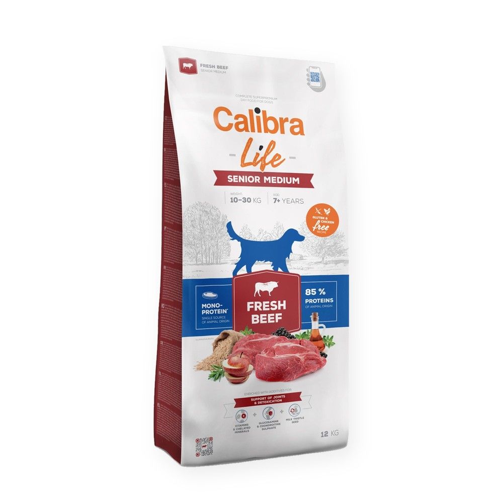 Calibra Dog Life Senior Medium Ternera Fresca Pienso para Perros Mayores de Raza Mediana Calibra Dog Life Senior Medium Ternera Fresca Pienso para Perros Mayores de Raza Mediana, imagen principal