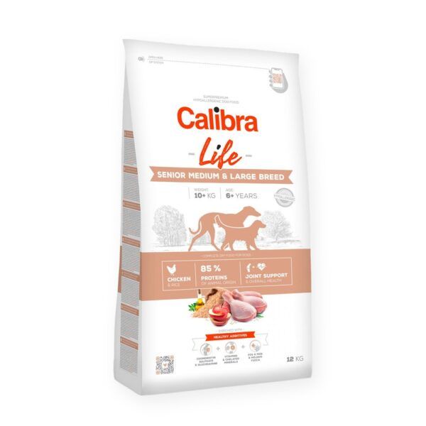 Calibra Dog Life Senior Medium & Large Pollo Pienso para Perros Mayores Medianos y Grandes, imagen principal
