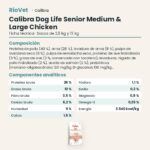 Ficha técnica de Calibra Dog Life Senior Medium & Large Pollo Pienso para Perros Mayores Medianos y Grandes: composición y componentes analíticos
