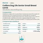 Ficha técnica de Calibra Dog Life Senior Small Breed Cordero Pienso para Perros Mayores de Raza Pequeña: composición y componentes analíticos