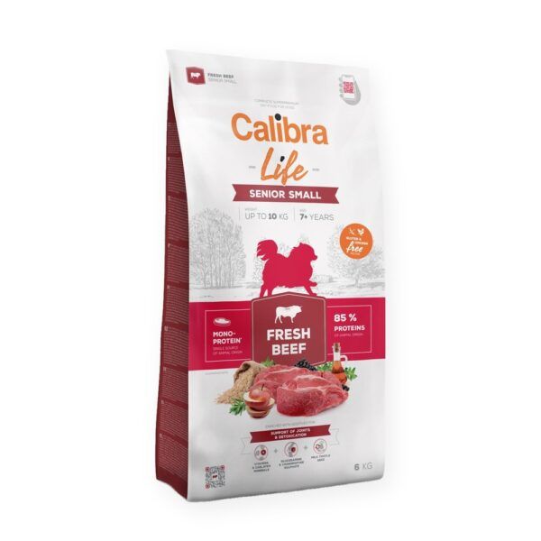 Calibra Dog Life Senior Small Ternera Fresca Pienso para Perros Mayores de Raza Pequeña, imagen principal