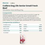 Ficha técnica de Calibra Dog Life Senior Small Ternera Fresca Pienso para Perros Mayores de Raza Pequeña: composición y componentes analíticos