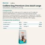 Ficha técnica de Calibra Dog Premium Line Adult Large Pollo Pienso para Perros de Raza Grande: composición y componentes analíticos