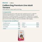Ficha técnica de Calibra Dog Premium Line Adult Ternera Pienso para Perros: composición y componentes analíticos