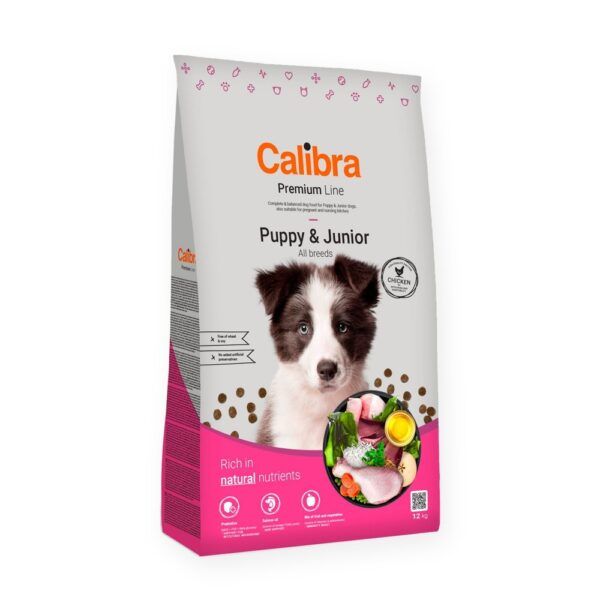 Calibra Dog Premium Line Puppy & Junior Pollo Pienso para Cachorros, imagen principal
