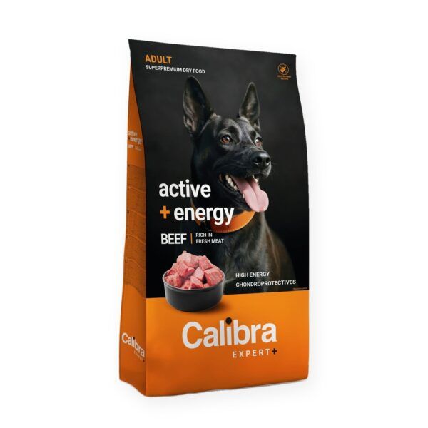 Calibra Expert+ Adult Active & Energy Pienso para Perros con Ternera, imagen principal
