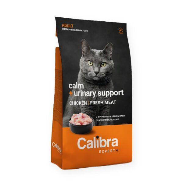 Calibra Expert+ Adult Calm & Urinary Support Pienso para Gatos con Pollo, imagen principal