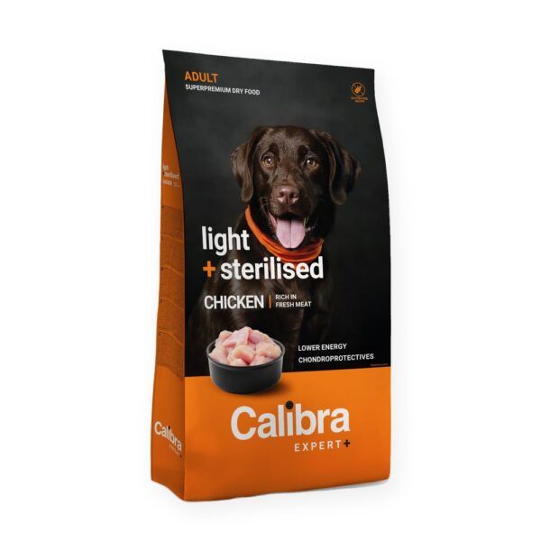 Calibra Expert+ Adult Light & Sterilised Pienso para Perros con Pollo, imagen principal