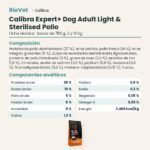 Ficha técnica de Calibra Expert+ Adult Light & Sterilised Pienso para Perros con Pollo: composición y componentes analíticos