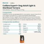 Ficha técnica de Calibra Expert+ Adult Light & Sterilised Pienso para Perros con Ternera: composición y componentes analíticos