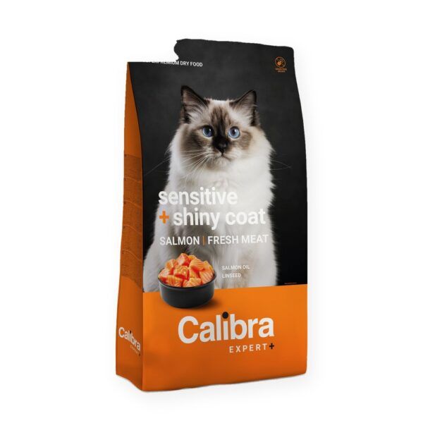Calibra Expert+ Adult Sensitive & Shiny Coat Pienso para Gatos con Salmón, imagen principal