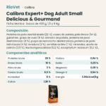 Ficha técnica de Calibra Expert+ Adult Small Delicious & Gourmand Pienso para Perros Pequeños con Pato: composición y componentes analíticos