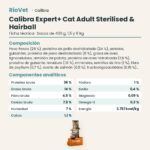 Ficha técnica de Calibra Expert+ Adult Sterilised & Hairball Pienso para Gatos Esterilizados con Pavo: composición y componentes analíticos