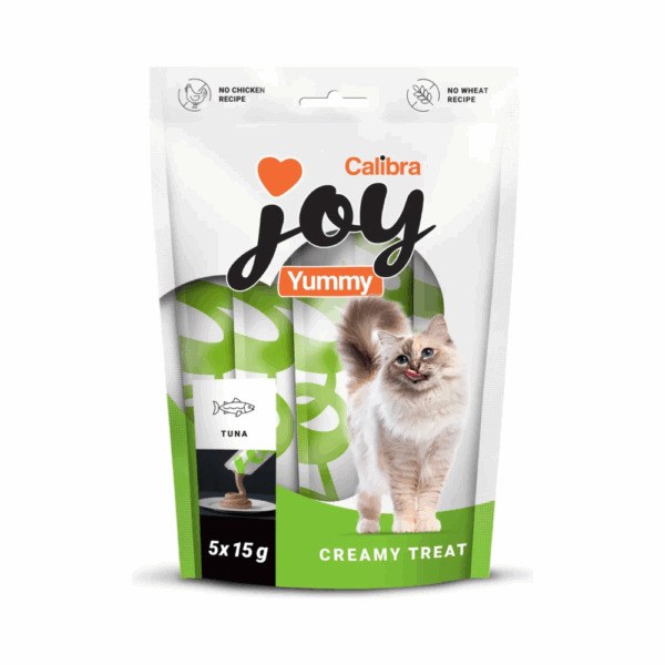 Calibra Joy Cat Yummy Atún snacks húmedos para gatos pack ahorro 15x75 g
