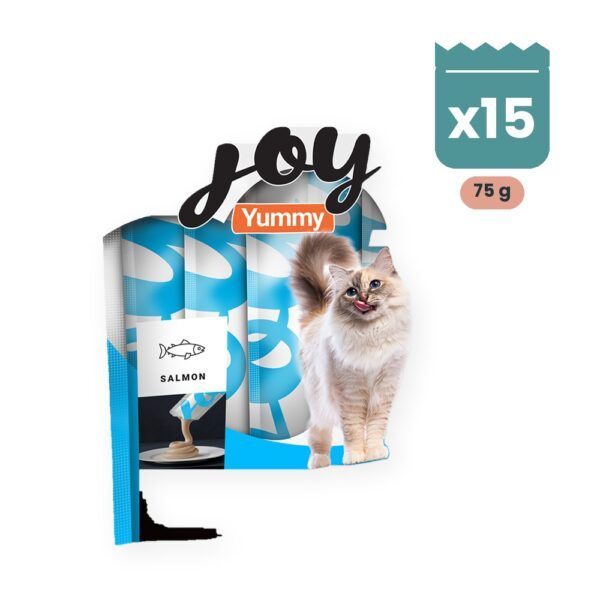 Calibra Joy Cat Yummy Salmón Snack Cremoso para Gatos Caja 15x75 g, imagen principal