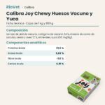 Ficha técnica de Calibra Joy Chewy Huesos de Vacuno y Yuca Snack Natural para Perros: composición y componentes analíticos