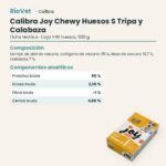 Ficha técnica de Calibra Joy Chewy Huesos S de Tripa de Vacuno y Calabaza Snack Natural para Perros +40 uds 900 g: composición y componentes analíticos