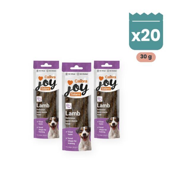 Calibra Joy Salami de Cordero Snack para Perros Pack 20x30 g, imagen principal
