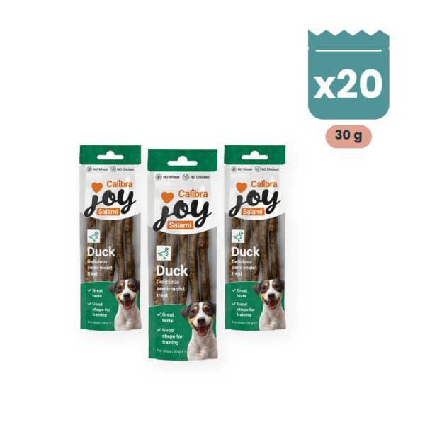 Calibra Joy Salami de Pato Snack para Perros Pack 20x30 g, imagen principal