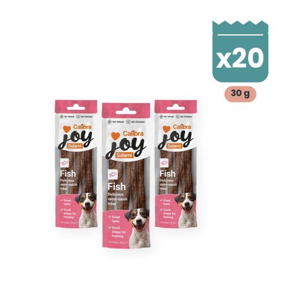 Calibra Joy Salami de Pescado Snack para Perros Pack 20x30 g, imagen principal