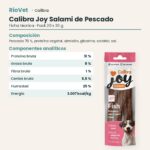 Ficha técnica de Calibra Joy Salami de Pescado Snack para Perros Pack 20x30 g: composición y componentes analíticos