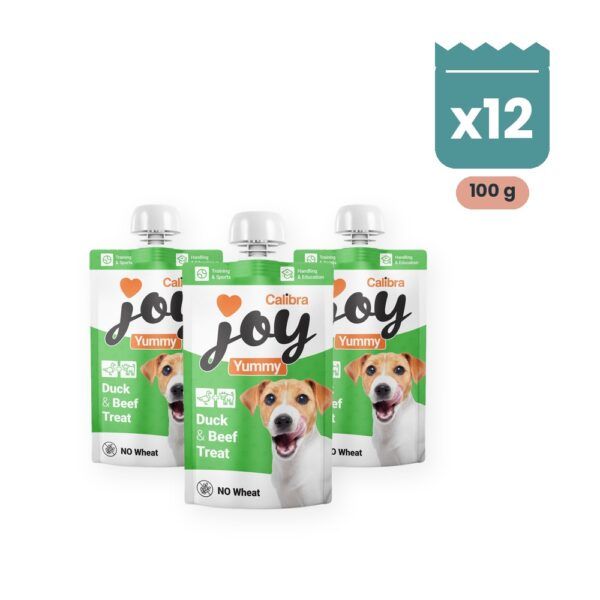 Calibra Joy Yummy Pato y Ternera Pasta para Lamer para Perros Pack 12x100 g, imagen principal