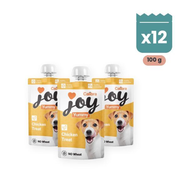 Calibra Joy Yummy Pollo Pasta para Lamer para Perros Pack 12x100 g, imagen principal