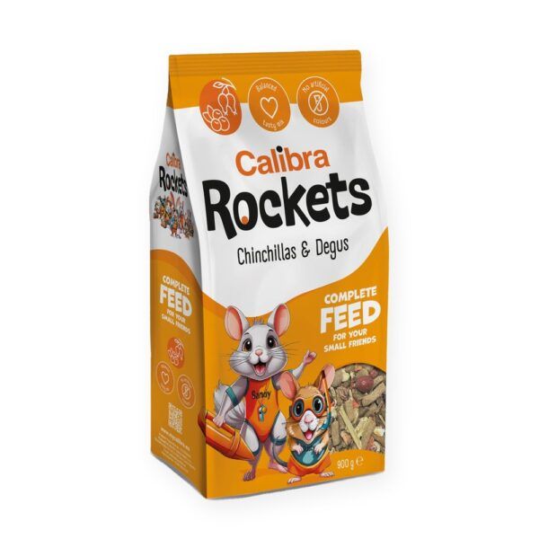 Calibra Rockets Mix Pienso para Chinchillas y Degús 900 g, imagen principal