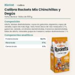 Ficha técnica de Calibra Rockets Mix Pienso para Chinchillas y Degús 900 g: composición y componentes analíticos