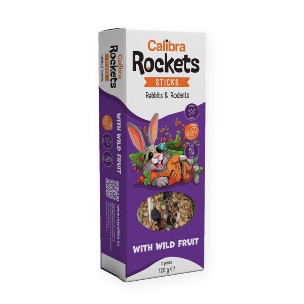 Calibra Rockets Sticks Frutas Silvestres Snack para Conejos y Roedores 120 g, imagen principal
