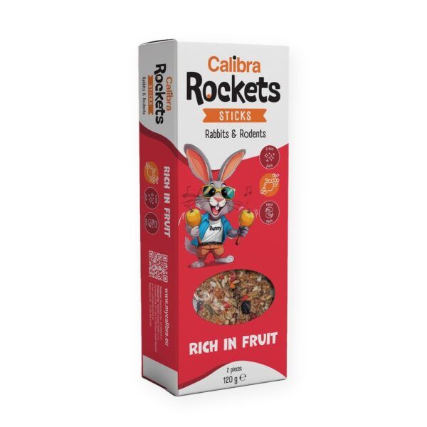 Calibra Rockets Sticks Frutas Snack para Conejos y Roedores 120 g, imagen principal