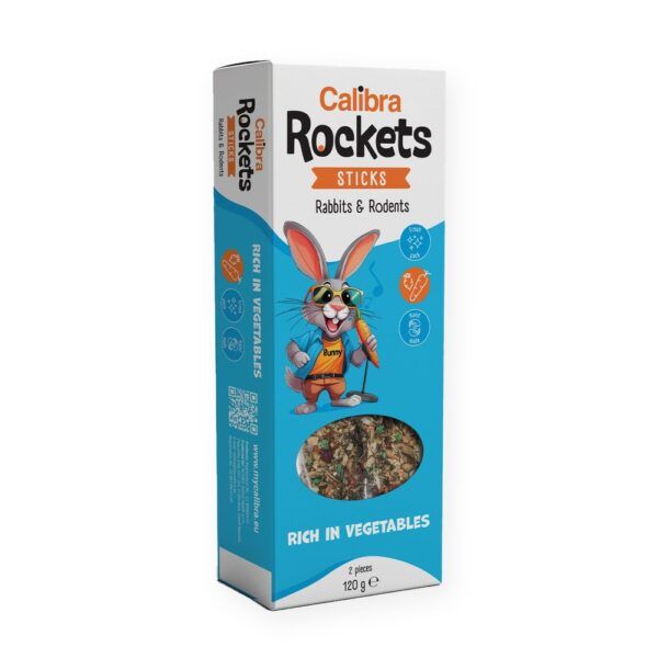 Calibra Rockets Sticks Verduras Snack para Conejos y Roedores 120 g, imagen principal