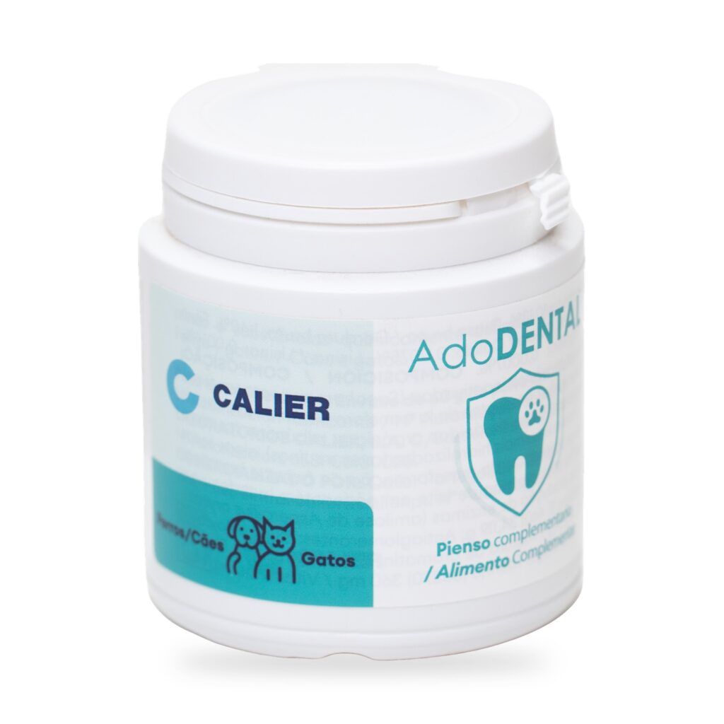 Calier Ado Dental Polvo Oral Antisarro Para Perros Y Gatos 60 G