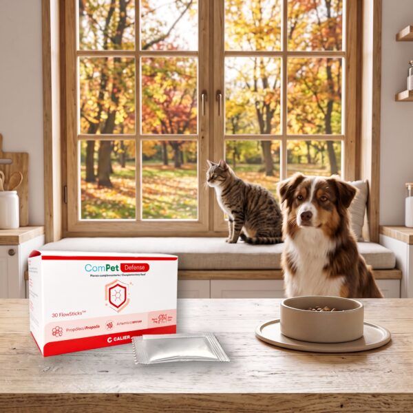 Calier Compet Defense Pasta Defensas Para Perros Y Gatos 30 Sticks en uso