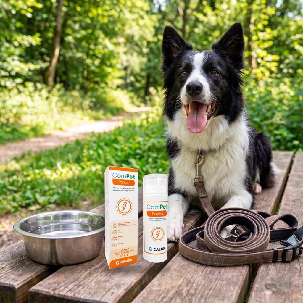 Calier Compet Power Pasta Energética Para Perros Y Gatos 150 G en uso