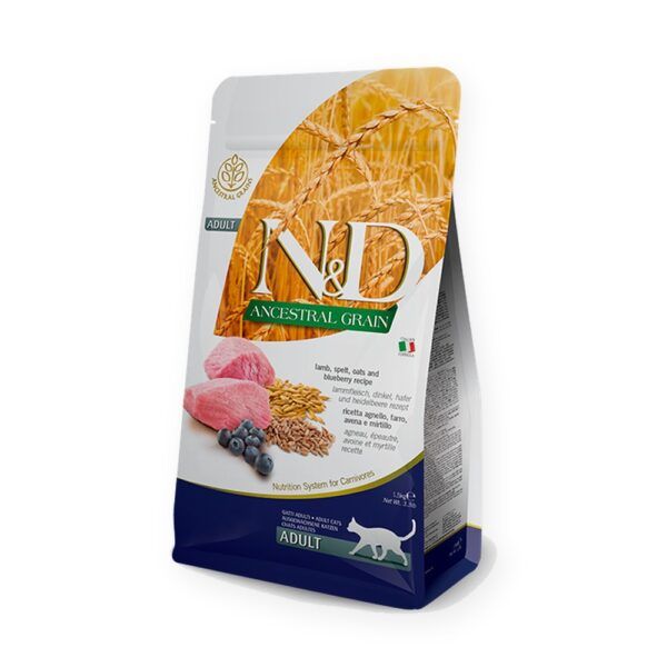 Farmina N&D Ancestral Grain Cordero y Arándanos Pienso para Gatos
