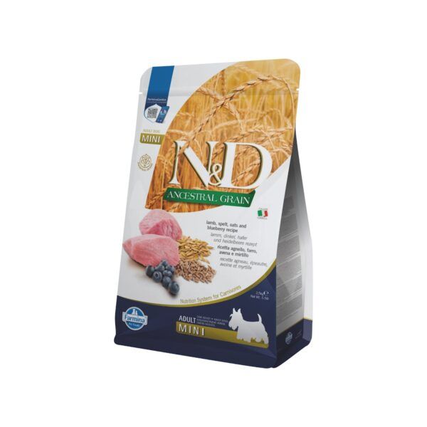 Farmina N&D Ancestral Grain Cordero y Arándanos Pienso para Perros Mini