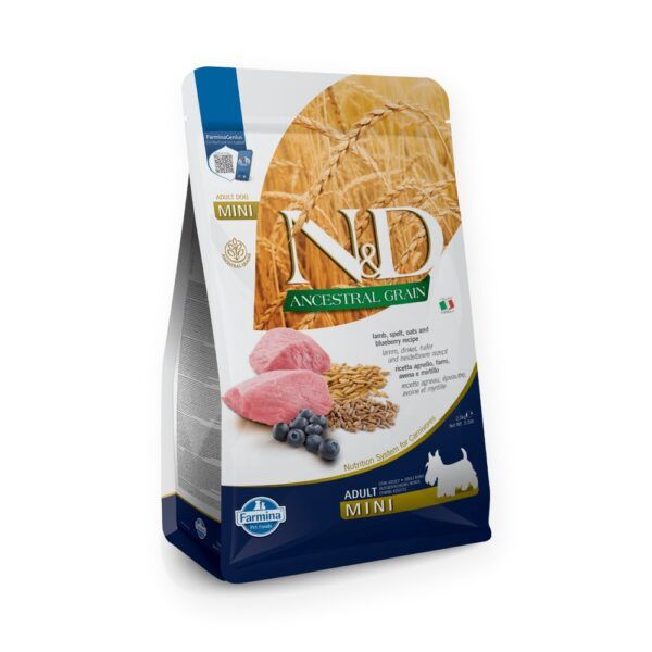 Farmina N&D Ancestral Grain Cordero y Arándanos Pienso para Perros Mini