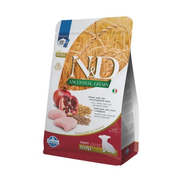 Farmina N&D Ancestral Grain Pollo y Granada Pienso para Cachorros Mini