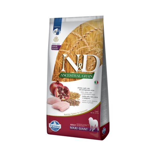 Farmina N&D Ancestral Grain Pollo y Granada Pienso para Perros Grandes y Gigantes 12 kg