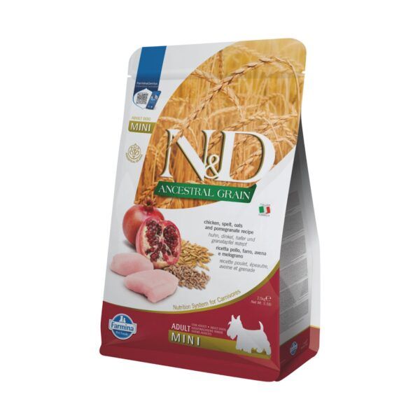 Farmina N&D Ancestral Grain Pollo y Granada Pienso para Perros Mini