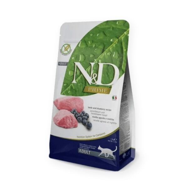 Farmina N&D Prime Cordero y Arándanos Pienso Sin Cereales para Gatos