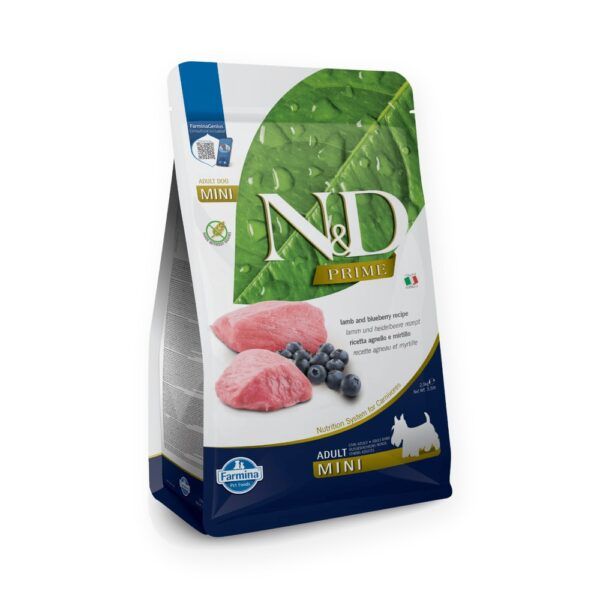 Farmina N&D Prime Cordero y Arándanos Pienso Sin Cereales para Perros Mini