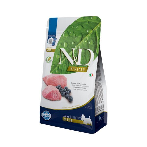 Farmina N&D Prime Cordero y Arándanos Pienso Sin Cereales para Perros Mini 800 Gr
