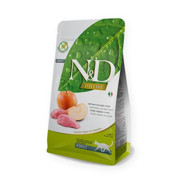 Farmina N&D Prime Jabalí y Manzana Pienso Sin Cereales para Gatos
