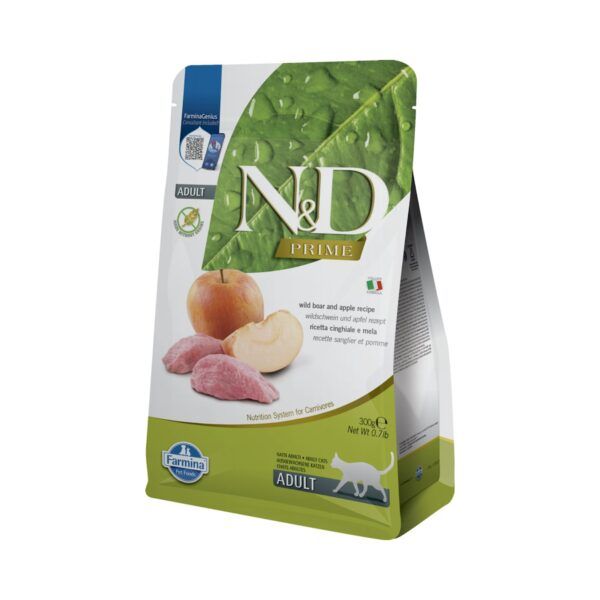 Farmina N&D Prime Jabalí y Manzana Pienso Sin Cereales para Gatos 300 Gr