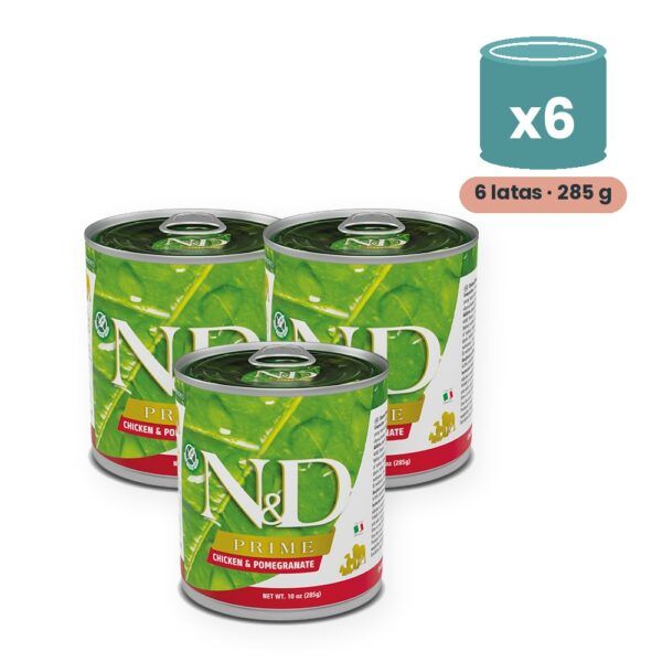 Farmina N&D Prime Pollo y Granada Comida Húmeda para Perros Pack 6x285 g