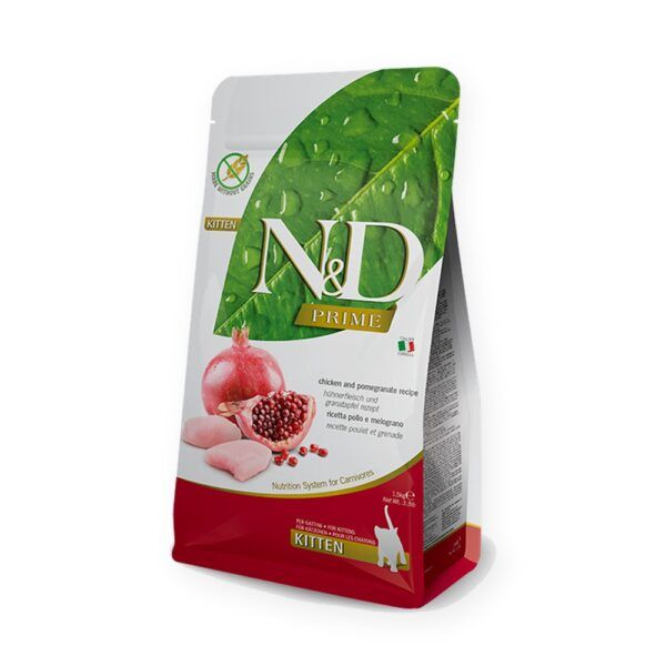 Farmina N&D Prime Pollo y Granada Pienso Sin Cereales para Gatitos 10 kg
