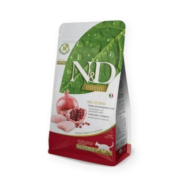 Farmina N&D Prime Pollo y Granada Pienso Sin Cereales para Gatos Esterilizados